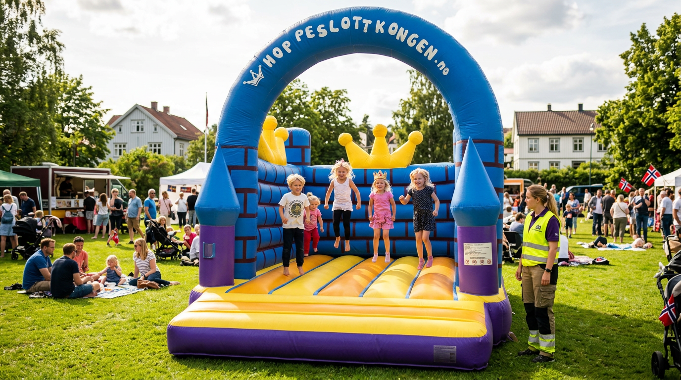 Må jeg ha tillatelse for å bruke hoppeslott