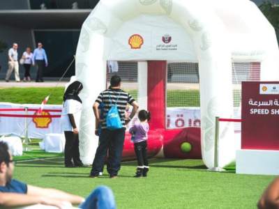 Oppblaasbar fotballpark fotballforbundet i Qatar 3