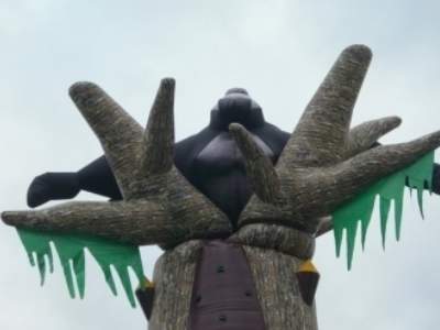 Oppblasbare spill klatrevegg gorillaen 14